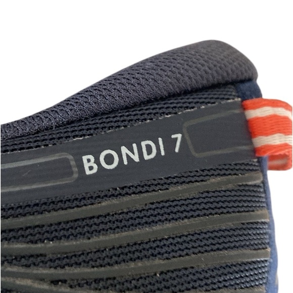 Hoka Bondi 7, navy with fuchsia/pink, size 11 - Picture 8 of 8